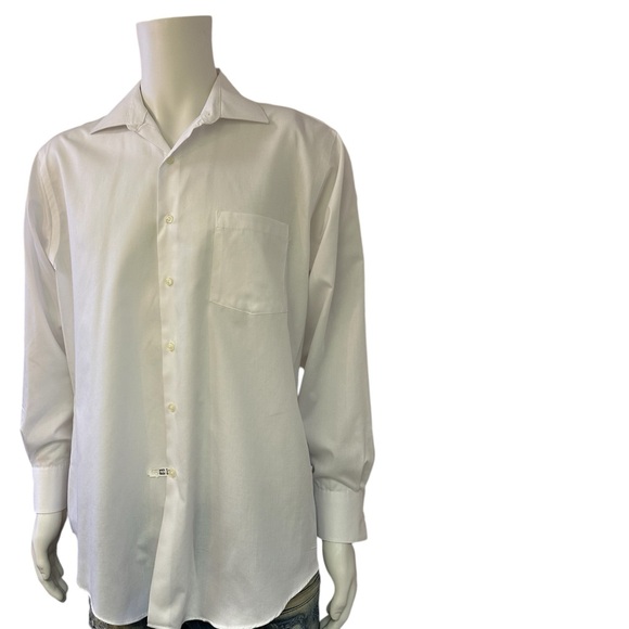 Van Heusen Lux Sateen Fitted Button Down - Picture 6 of 6